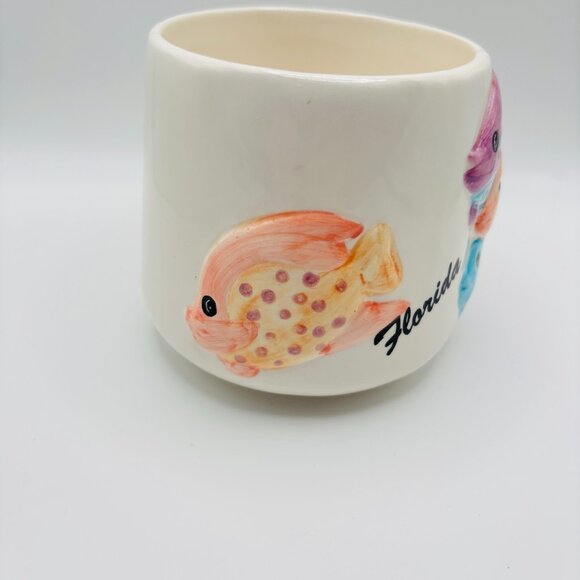 Florida Souvenir Mug Colorful Tropical Fish Ceramic Coffee Cup A Gift Corp - Picture 3 of 5